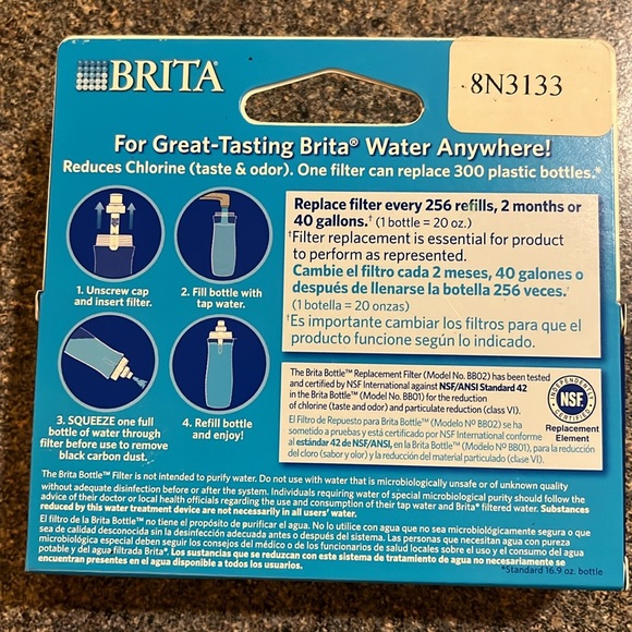 Brita water bottle filters. Set of 2. NWT - Picture 2 of 5
